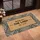 Welcome Family Black Off-White Tan Greek Key Labyrinth Custom Name - New Home Welcome Gift Doormat - 4