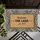 Welcome Family Black Off-White Tan Greek Key Labyrinth Custom Name - New Home Welcome Gift Doormat - 6
