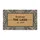 Welcome Family Black Off-White Tan Greek Key Labyrinth Custom Name - New Home Welcome Gift Doormat - 3