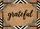 Grateful Script Textured Cream Black - Everyday Appreciation Home Decor Gift Doormat - 7