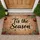 Tis the Season" Pine Holly Plaid Christmas - Holiday Home Decor Doormat - 1