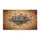 Hello Script Snowflakes Pine Branches Red Berries Plaid - Winter Holiday Home Decor Doormat - 3