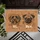 Friendly Labradoodle Grumpy Pug Dogs Hi Bye - Home Decor Gift for Dog Lovers Doormat - 6
