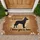 Watchful Dog Silhouette 'No Need To Knock' - Home Protection Decor - Dog Lover Gift Doormat - 1