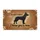 Watchful Dog Silhouette 'No Need To Knock' - Home Protection Decor - Dog Lover Gift Doormat - 3