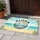 ALOHA Surfboard Sun Waves Palm Frond Beach Scene - Home Decor Gift for Beach Lovers Doormat - 5