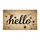 Bold hello Script Black Spiders Hanging Webs - Elegant Rustic Welcome Home Garden Decor Doormat - 3