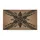 Ornate Black Snowflake Leaf Accents Tribal Geometric Shapes - Home Decor Gift Doormat - 3