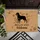 Black Dog Silhouette Welcome Text - Home Decor Gift for Dog Lover Doormat - 6