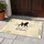 Black Poodle 'Hello And Welcome' Text Botanical Foliage - Home Decor Gift Doormat - 5