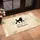 Black Poodle 'Hello And Welcome' Text Botanical Foliage - Home Decor Gift Doormat - 4