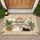 Home Is Where My Cats Are Phrase Houseplants - Cat Lover Home Decor Gift Doormat - 1