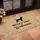 Standing Dog Silhouette Hello Welcome Botanical Paw Prints - Home Decor Gift Doormat - 4