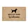Standing Dog Silhouette Hello Welcome Botanical Paw Prints - Home Decor Gift Doormat - 3