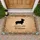 Corgi Silhouette Hello Welcome Text Leafy Branches Floral – Welcome Home Decor Gift Doormat - 1