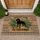 Hound Dog Welcome Botanical Ferns Diamond Accents - Home Decor Gift Doormat - 1