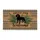 Hound Dog Welcome Botanical Ferns Diamond Accents - Home Decor Gift Doormat - 3