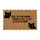 Black Cat Peering 'A Lot Of Cats In Here' - Home Decor Gift for Cat Owners Doormat - 3