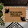 Black Cat Peering 'A Lot Of Cats In Here' - Home Decor Gift for Cat Owners Doormat - 6