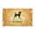 Black Dog Welcome Botanical Accents Paw Prints - Everyday Home Garden Decor Doormat - 3