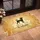 Black Dog Welcome Botanical Accents Paw Prints - Everyday Home Garden Decor Doormat - 4