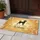 Black Dog Welcome Botanical Accents Paw Prints - Everyday Home Garden Decor Doormat - 5