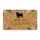 Cheerful Pug Dog Hello Welcome Sign Botanical Ferns Paw Prints - Home Entryway Decor Gift Doormat - 3