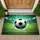 Soccer Ball Goal Netting Pitch - Sports Fan Home Decor Gift for Soccer Player Doormat - 1