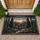 Making Memories Custom Family Log Cabin Pine Trees - Mountain Lodge Decor Gift Doormat - 1