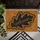 Black Oak Leaf Welcome Calligraphy - Golden Brown Coir Texture Home Decor Gift Doormat - 6