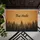 Rustic Forest Custom Family Name Silhouette - Housewarming Home Decor Gift Doormat - 6