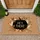 Black Pumpkin Silhouette Hey There Text Fall Leaves - Autumn Home Decor Doormat - 1