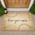 'Love You More' Script Text Hearts Burlap - Home Decor Gift Doormat - 1