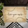 'Love You More' Script Text Hearts Burlap - Home Decor Gift Doormat - 6