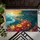 Golden Sunburst Serpentine Floral River Mountain Garden Decor Gift Doormat - 6