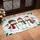 Snowmen Holly Berries Pine Boughs Winter Snowflakes Christmas Holiday Home Decor Doormat - 4