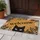 Golden Brown Natural Fiber Black Cat Welcome - Everyday Home Decor Cat Lover Gift Doormat - 5