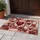 Patchwork Hearts Scrolled Floral Roses - Home Decor Gift Doormat - 5