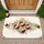 Opulent Gold Heart Frame Rose Bouquets Wildflower Garden - Home Decor Gift Doormat - 1