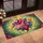 Stained Glass Anatomical Heart Botanical Floral - Garden Decor Gift Doormat - 4