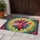 Stained Glass Anatomical Heart Botanical Floral - Garden Decor Gift Doormat - 5