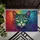 Vibrant Jewel Tone Rainbow Filigree Cat Face Home Decor Gift for Cat Lover Doormat - 6