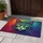 Vibrant Jewel Tone Rainbow Filigree Cat Face Home Decor Gift for Cat Lover Doormat - 5