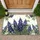 Texas Bluebonnet Flora Tapestry Cream Background - Home Decor Gift for Plant Lover Doormat - 1
