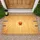 Polished Orange Basketball Half Court - Basketball Fan Decor Doormat - 1
