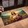 Jesus Cradling Lamb Wildflower Mountain - Christian Faith Home Decor Gift Doormat - 4