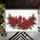 Red Cardinal Poinsettia Holly Berries - Christmas Winter Home Decor Bird Lover Gift Doormat - 6