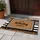 Custom Family Name Welcome Sign - Brown Black Striped Outdoor Decor Doormat - 5