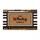 Custom Family Name Welcome Sign - Brown Black Striped Outdoor Decor Doormat - 3
