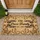 Custom Family Name and Year Leafy Scrollwork – Rustic Home Decor Gift Doormat - 1
